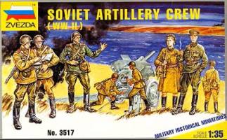Thumbnail ZVEZDA MODELS 3517 SOVIET ARTILLERY CREW