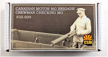 Thumbnail COPPER STATE MODELS F35-029 CANADIAN MOTOR MG BRIGADE CREWMAN CHECKING MG