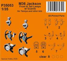 Thumbnail SPECIAL HOBBY P35053 M36 JACKSON FRONT TAIL LAMPS W/ GUARDS