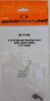 Thumbnail QUICKBOOST.NET QB 72 126 F/A-18 Hornet Ejection Seat with Safety Belts