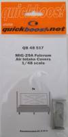 Thumbnail QUICKBOOST.NET QB 48 517 MIG-29A FULCRUM AIR INTAKE COVERS