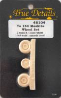 Thumbnail TRUE DETAILS 48104 TA 154 MOSQUITO WHEEL SET