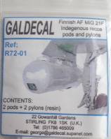 Thumbnail UNKNOWN MAKE R72-01 FINNISH AF MIG 21F INDIGENOUS RECCE PODS AND PYLONS