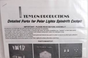 Thumbnail UNKNOWN MAKE DETAILED PARTS FOR POLAR LIGHTS SPINDRIFT COCKPIT