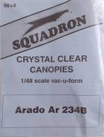 Thumbnail SQUADRON PRODUCTS  9644 ARADO AR 234B CRYSTAL CLEAR CANOPY