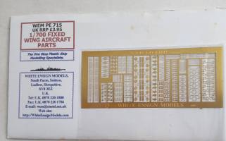 Thumbnail WHITE ENSIGN WEM PE 715 1/700 FIXED WING AIRCRAFT PARTS