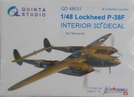 Thumbnail UNKNOWN MAKE QD 48031 1/48 LOCKHEED P-38F INTERIOR 3D DECAL