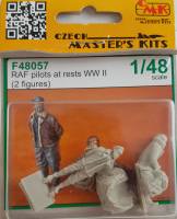 Thumbnail CZECH MASTERS KITS F48057 RAF PILOTS AT REST WWII 2 FIGURES