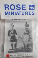 Thumbnail UNKNOWN MAKE 160 BRITISH OFFICERS S.H. 1ST OR 3RD LANCERS Rose Miniatures