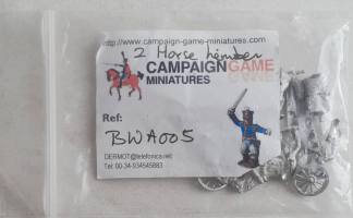 Thumbnail ALPINE MINIATURES BWA005 2 HORSE HINDERS Campaign Game Miniatures