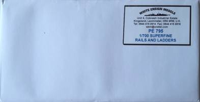 Thumbnail WHITE ENSIGN PE 795 1/700 SUPERFINE RAILS AND LADDERS
