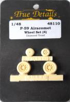 Thumbnail TRUE DETAILS 48110 P-59 AIRACOMET WHEEL SET  4 