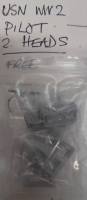 Thumbnail UNKNOWN MAKE USN WW2 PILOT 2 HEADS