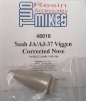 Thumbnail TWO MIKES  48016 SAAB JA/AJ-37 VIGGEN CORRECTED NOSE