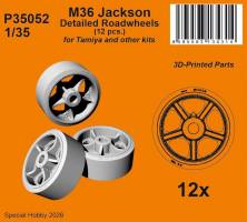 Thumbnail SPECIAL HOBBY P35052 M36 JACKSON DETAILED ROADWHEELS