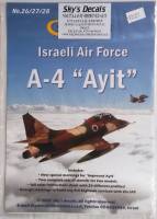 Thumbnail DISCOUNT DECALS 4121. NO.26/27/28 SKY S DECALS ISRAELI AIR FORCE A-4 