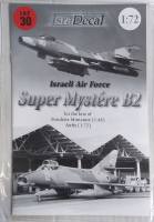 Thumbnail DISCOUNT DECALS 4129. ISRADECAL IAF-30 ISRAELI AIR FORCE SUPER MYSTERE B2