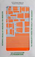Thumbnail DISCOUNT DECALS 5562. X72115 GLOSTER METEOR ETC. DAYGLOW ORANGE STRIPES XTRADECAL