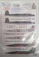Thumbnail DISCOUNT DECALS 5748 48-904  AVRO CF-100 CANUCK 350 SQN 1957 - 1963 / LOCKHEED F-104G ET TF-104G STARFIGHTER SYHART