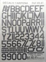 Thumbnail DISCOUNT DECALS 5759 REF 48.41 DECALS CARPENA CARPENA BLACK CODES