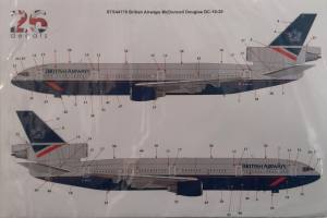 Thumbnail DISCOUNT DECALS 5788 STS44179 BRITISH AIRWAYS MCDONNELL DOUGLAS DC-10-30 26 DECALS