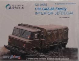 Thumbnail DISCOUNT DECALS 5816 QD 35002 1/35 GAZ-66 FAMILY INTERIOR 3D DECAL QUINTA STUDIO