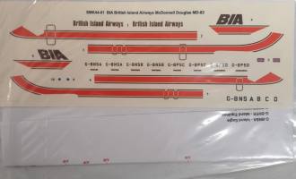 Thumbnail DISCOUNT DECALS 5829 SMK44-61 BIA BRITISH ISLAND AIRWAYS MCDONNELL DOUGLAS MD-83