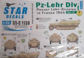 Thumbnail DISCOUNT DECALS 5841 35-C 1130 PZ-LEHR DIV PANZER LEHR-DIVISION IN FRANCE 1944 SDKFZ 251 Star Decals