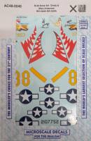 Thumbnail DISCOUNT DECALS 5847 AC48-0046 B-26 NOSE ART CINDY   MISS ARKANSAS BG 444TH BS 320TH Microscale Decals