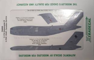 Thumbnail DISCOUNT DECALS 5892 X44006 C-17A GLOBEMASTER III IN RAF RAAF CANADIAN SERVICE Xtradecal