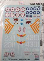 Thumbnail DISCOUNT DECALS 6008 SSN48005 F-8F-1 BEARCAT ROYAL THAI AIR FORCE Siam Scale