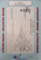 Thumbnail DISCOUNT DECALS 6049 72-636 F-14 TOMCATS OF THE VX-4 EVALUATORS LO VIS HI-VIS AND 2 BLACK BUNNIES SuperScale International Inc