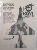 Thumbnail DISCOUNT DECALS 6058 KC7201 T/A-4K SKYHAWKS ROYAL NEW ZEALAND AIR FORCE 1991 Kiwi Colours