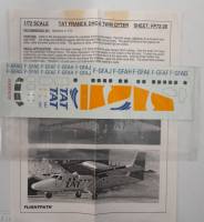 Thumbnail DISCOUNT DECALS 6187 FP72-28 TAT FRANCE DHC-6 TWIN OTTER Flightpath