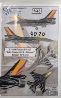 Thumbnail DISCOUNT DECALS 6226 48-083 F-16AM FALCON FA-123 SOLO DISPLAY 2015 BLIZZARD BELGIAN AIR FORCE Syhart