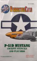 Thumbnail DISCOUNT DECALS 6229 BC32010 P-51D MUSTANG COCKPIT STENCILS AND PLACARDS BarracudaCals