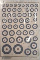 Thumbnail DISCOUNT DECALS 6260 A1F R.A.F. TYPE A ROUNDELS 1938-45 Almark Decals