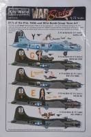 Thumbnail DISCOUNT DECALS 4628 KW172010 B17S OF THE 91ST 100TH AND 381ST BOMB GROUP NOSE ART