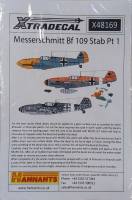 Thumbnail DISCOUNT DECALS 4632 XTRADECAL X48169 MESSERSCHMITT BF 109 STAB PT 1
