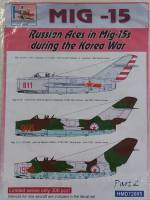 Thumbnail DISCOUNT DECALS 4609 HMD72005 MIG -15 RUSSIAN ACES IN MIG-15S DURING THE KOREA WAR