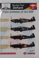 Thumbnail DISCOUNT DECALS 4661 MNFD L48025 BOULTON PAUL DEFIANT NIGHT PREDATORS OF THE RAF
