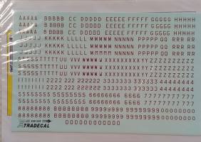 Thumbnail DISCOUNT DECALS 4670 X48049 XTRADECAL RAF WWII BOMBER SERIAL LETTERS AND NUMBERS 8 RED