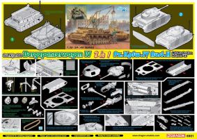 Thumbnail DRAGON 6951 BERGEPANZERWAGEN IV MID PRODUCTION AUTUMN 1943