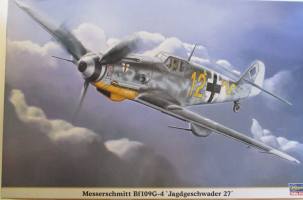Thumbnail HASEGAWA 08170 MESSERSCHMITT BF109G-4 JAGDGESCHWADER 27