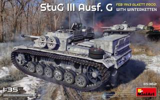 Thumbnail MINIART 35362 STUG III AUSF.G WITH WINTERKETTEN