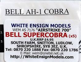 Thumbnail WHITE ENSIGN BELL AH-1 COBRA BELL SUPERCOBRA  x5 