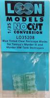 Thumbnail PLATOON MODELS 1/35 NOCUT CONVERSION L035208 Blue Tinted Clear Periscope Blocks for Tamiya s Marder III and Marder IIIM Tank Destroyers