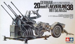 Thumbnail TAMIYA 35091 20mm FLAKVIERLING 38 MIT Sd.Ah.52
