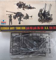 Thumbnail KINGKIT MODEL SCRAPYARD ESCI 8020 GERMAN ANTI-TANK GUN PAK 40 PAK 35/36 A.A. FLAK 38  NO INSTRUCTIONS 